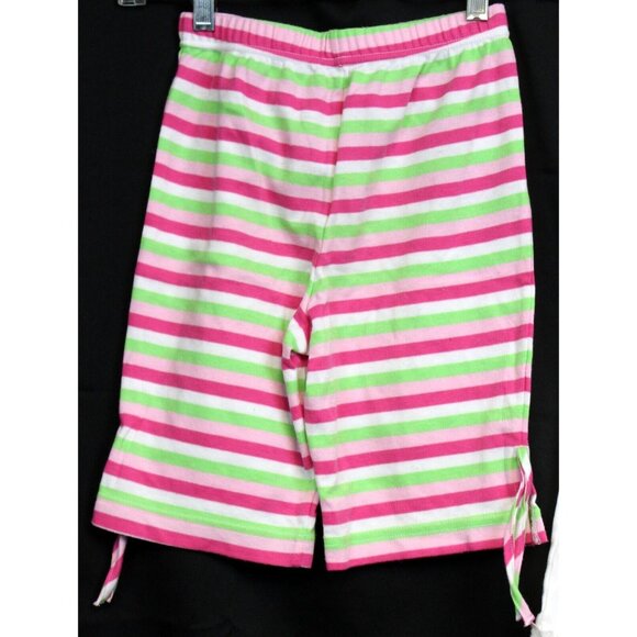 Kellys Kids 2pc Outfit Tank Top Shorts Flowers Stripes Summer Ruffle A-line Long - Picture 7 of 10